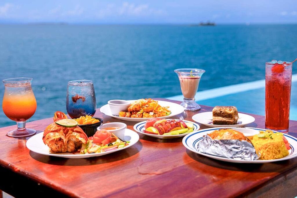 all inclusive food and beverage meals